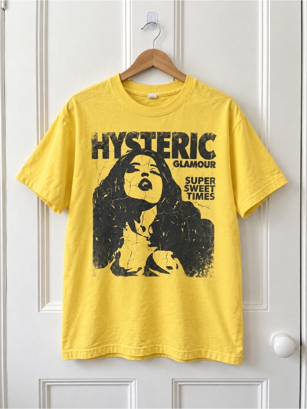 Hysteric Glamour Graphic T-Shirt Yellow Unisex